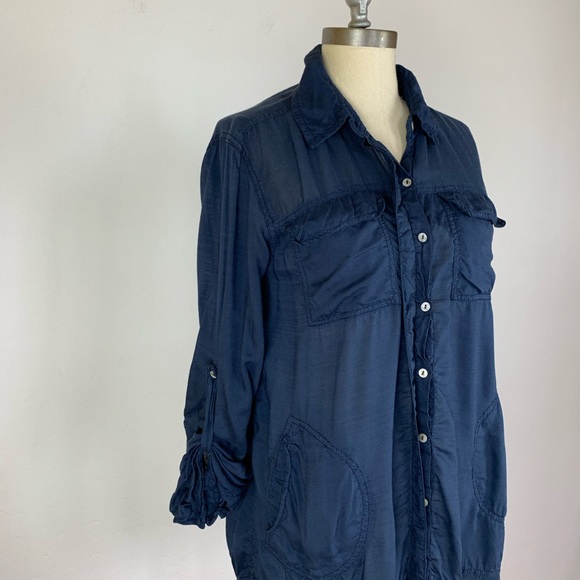 Anthropologie Holding Horses Blue Button Down - Picture 2 of 7